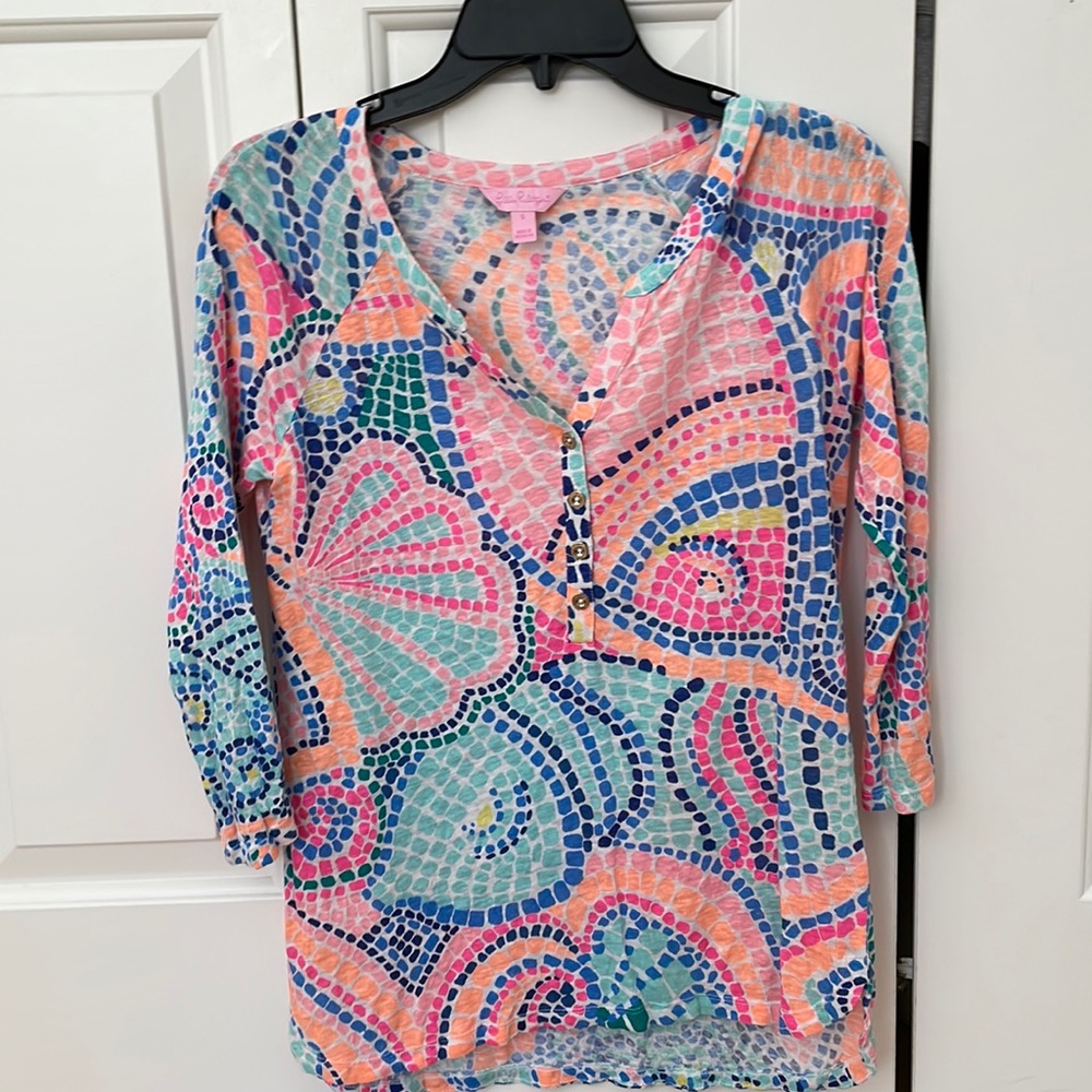 Lily Pulitzer Three Quarter Sleeve Shirt